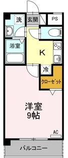 ウィング青山【1階】の間取り