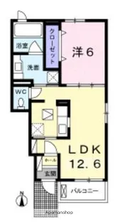 ベル グランデ【1階】の間取り