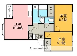 マルベリーN【1階】の間取り