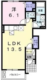 エアリーコート【101号室】の間取り