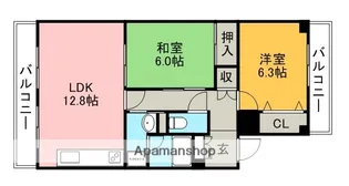 フレグランス春日井【3階】の間取り
