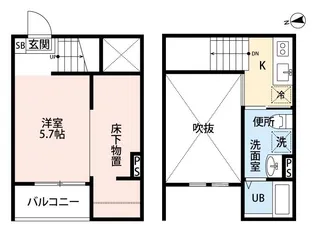ウィーン・ベル2【2階】の間取り