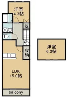 L’S COURT【2階】の間取り