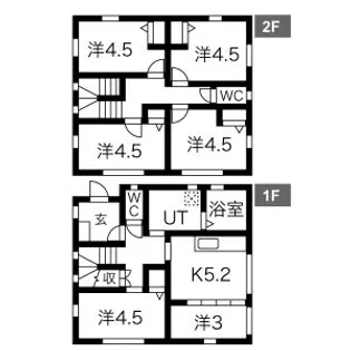 愛知県西春日井郡豊山町大字青山字東栄【一戸建】の間取り