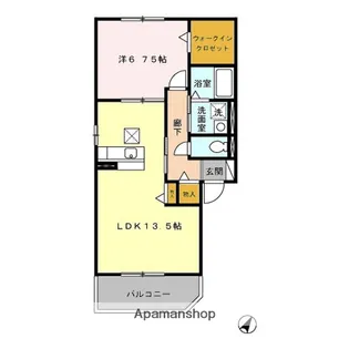 サニーハウスⅡ【1階】の間取り