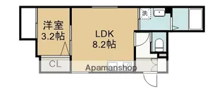 AX幸心【1階】の間取り