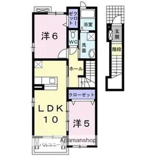 エアリー Ⅰ【2階】の間取り