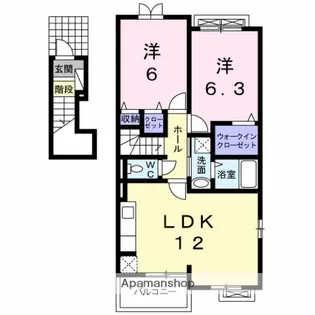 アロッジオⅡ【2階】の間取り