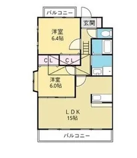 エスペーロ【2階】の間取り