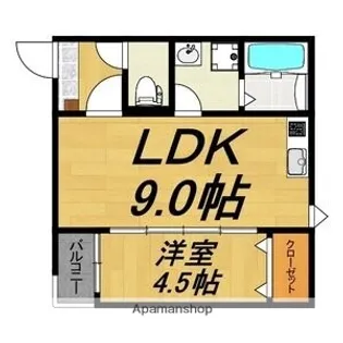 LECOCON守山Ⅳ【1階】の間取り