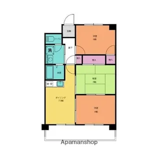 リバティーフォレスト【4階】の間取り