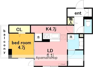 ヴィラパルム【2階】の間取り