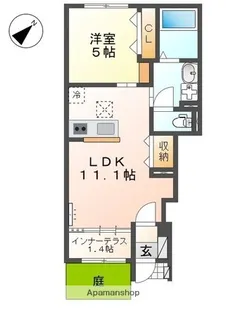 ノイアー ルウムⅠ【1階】の間取り
