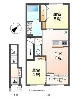 ノイアー ルウムⅠ【2階】の間取り