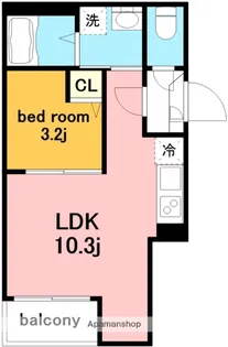 Jack yayoiⅠ【2階】の間取り