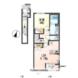 Eau Rouge【2階】の間取り