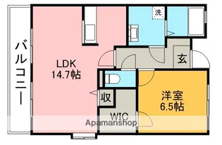 ジュネス徳望【3階】の間取り