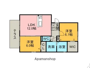 グランドゥール【3階】の間取り