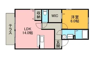 セレッソ【1階】の間取り