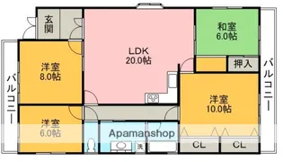 中野町さくらマンション【3階】の間取り