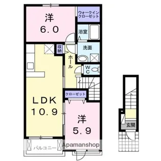 カーサ・ボナール【2階】の間取り
