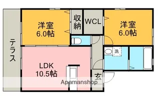 シャルマン【2階】の間取り