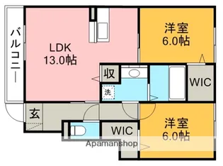 ユーパレス【1階】の間取り