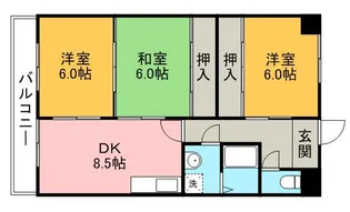 フォレスト勝川【5階】の間取り