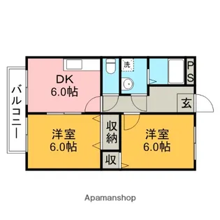 サンマックス【2階】の間取り