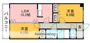 プリミエール如意申【3階】の間取り