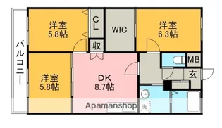 アムール・U-2【2階】の間取り