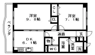 ラフィーネヴィラ【3階】の間取り