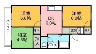 3DKの間取り画像