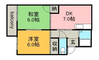 ロイヤルハイツ【2階】の間取り