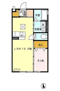 メゾンドール【1階】の間取り