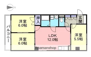徳松ビル【2階】の間取り