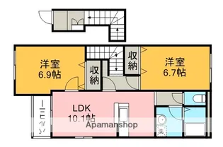 エルシティ・オリビアⅡ【2階】の間取り