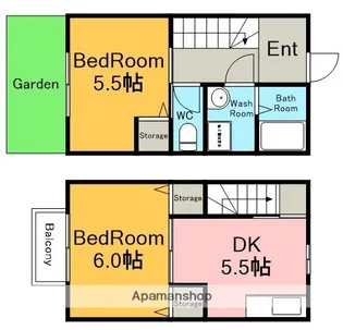 サンフラワー林【2階】の間取り