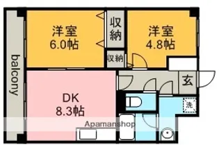 ローマンガーデン【3階】の間取り