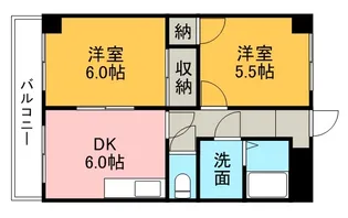 キャッスルプラザ梵天【1階】の間取り