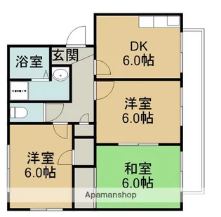 コンフォート【1階】の間取り