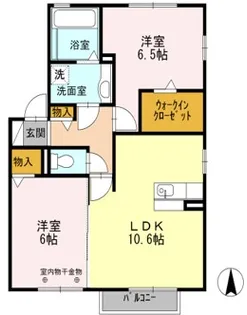 シャンクス【1階】の間取り