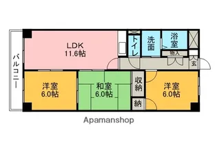 ドミールM【5階】の間取り