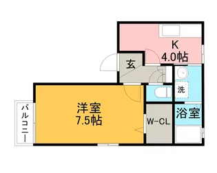 サンライズ小牧中央【1階】の間取り