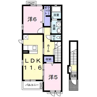 フィオーレ【2階】の間取り