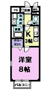 フレ-シュ西春【2階】の間取り