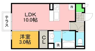 アンベリール堀の内【2階】の間取り