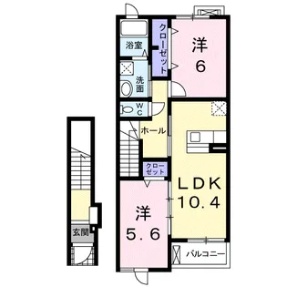 メゾン・エスポワール【2階】の間取り