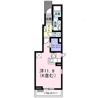 アルカン シェル【1階】の間取り