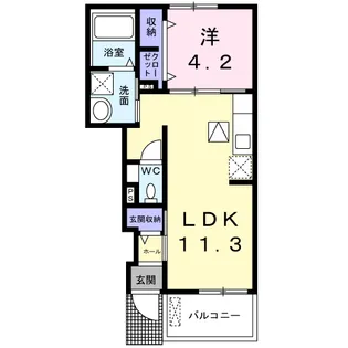 フェリーチェ【1階】の間取り